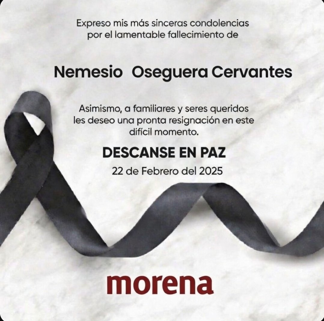 Luisa Alcalde ya no tarda en darle el pésame a los dolientes del patrocinador oficial de MORENA.