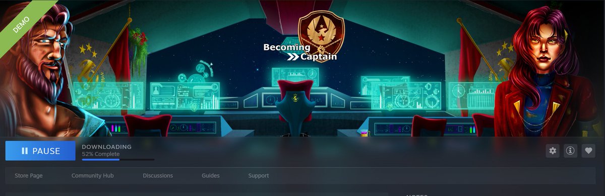 Oooo, I really need to make sure I actually make time to play this... xD 

Check out Becoming Captain's demo on #Steam everyone! 

<a href="/BecomingCaptain/">Frank The Dev 🇨🇦 🏴‍☠️Wishlist Becoming Captain</a> 

#Steam #IndieGame #Demo
