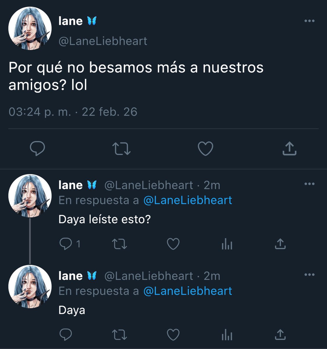 Me dio vibes de Lane aksbskhs