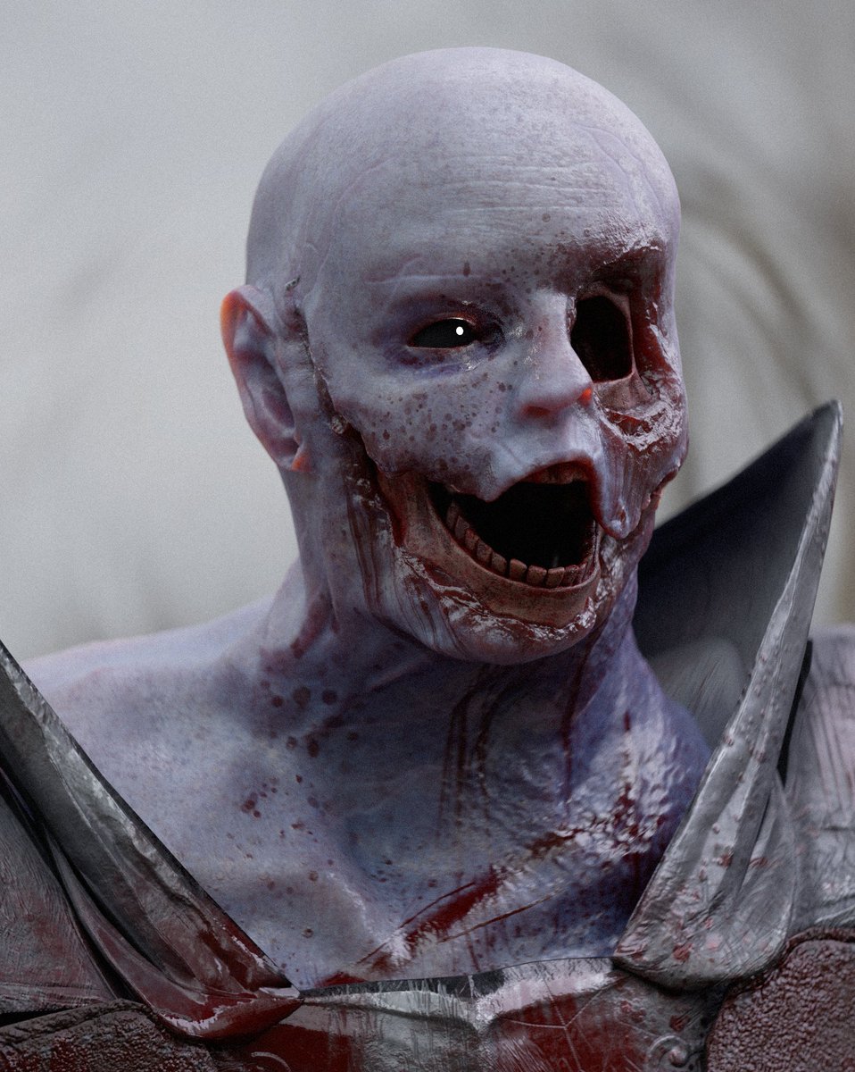 Szoraro's tweet photo. @IsThisA3DModel Not gonna compete since I've been sculpting for around a year, but still wanted to show some progress to anybody who might consider joining. A year ago I had no idea about sculpting or texturing but picked it up and here's what I was able to made after a year.
It's great fun https://t.co/v7mv8NtXbB