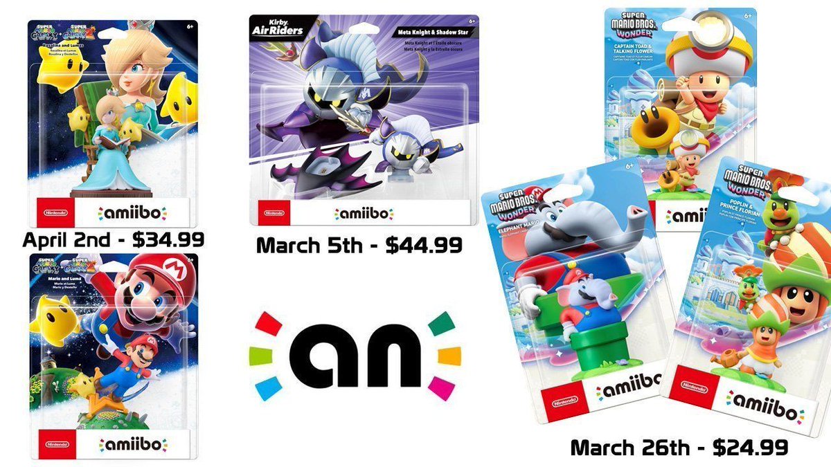 Mario Galaxy and Mario Wonder amiibo up for pre-order at Amazon