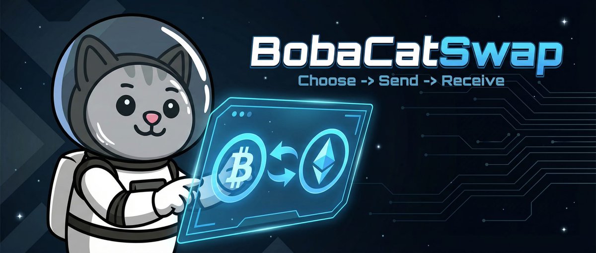 The philosophy behind BobaCatSwap is simple: Make crypto swapping fast, private, and secure.

We broke down our vision in our first official Medium article.

This is the first of many weekly posts to come. Read it here:
medium.com/@bobacat/intro…