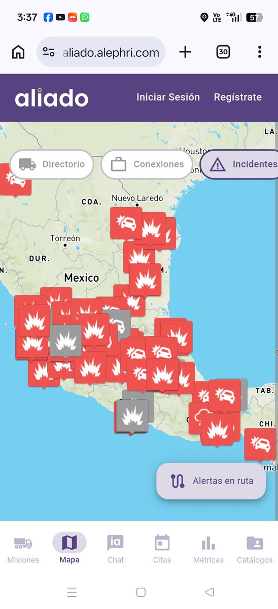 Retiloto's tweet photo. El país cada vez está más en rojo. https://t.co/QH7YdiazEO