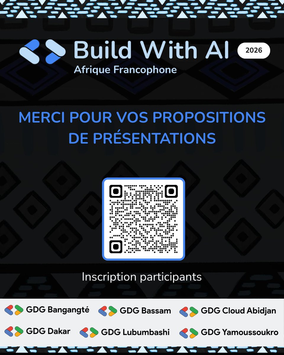 Build with AI Afrique francophone 2026 - Merci pour vos différentes propositions de conférences.

Le CFP du Build with AI Afrique francophone a fermé hier.

Merci pour vos différentes propositions de conférences. Nous reviendrons vers vous très bientôt avec les résultats.

En