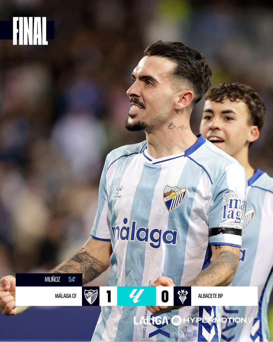 FINAL #MálagaAlbaceteBP 1-0

✅ ¡Los tres puntos se quedan en La Rosaleda!

#LALIGAHYPERMOTION