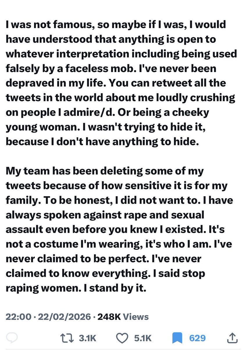 She has finally said her own side of the story......