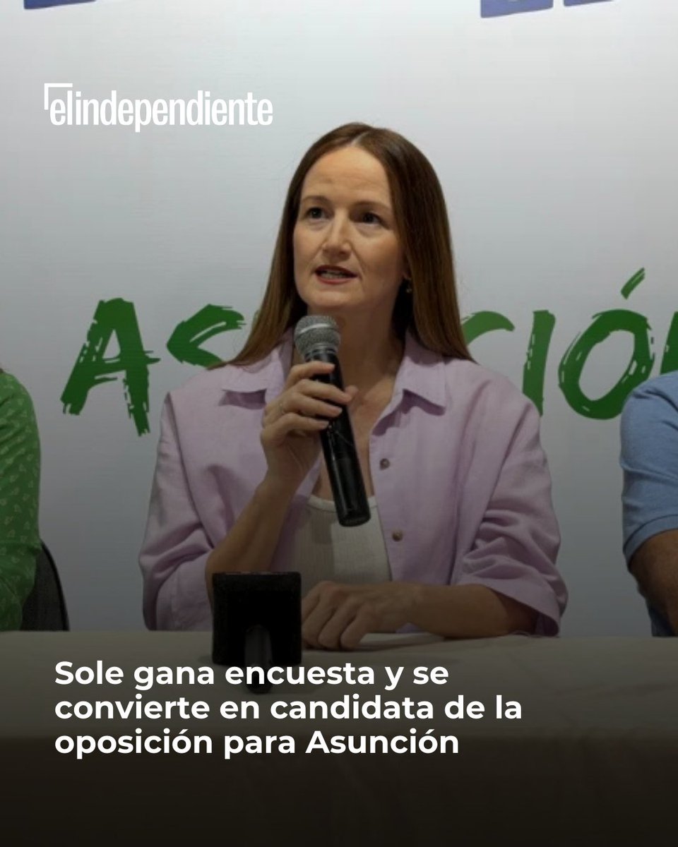 POLÍTICA | Soledad Núñez se impuso a Johanna Ortega en la encuesta interna impulsada por la Alianza Unidos por Asunción y se convirtió en la candidata de la oposición que se enfrentará a los colorados en las elecciones municipales de la capital, a desarrollarse en octubre.