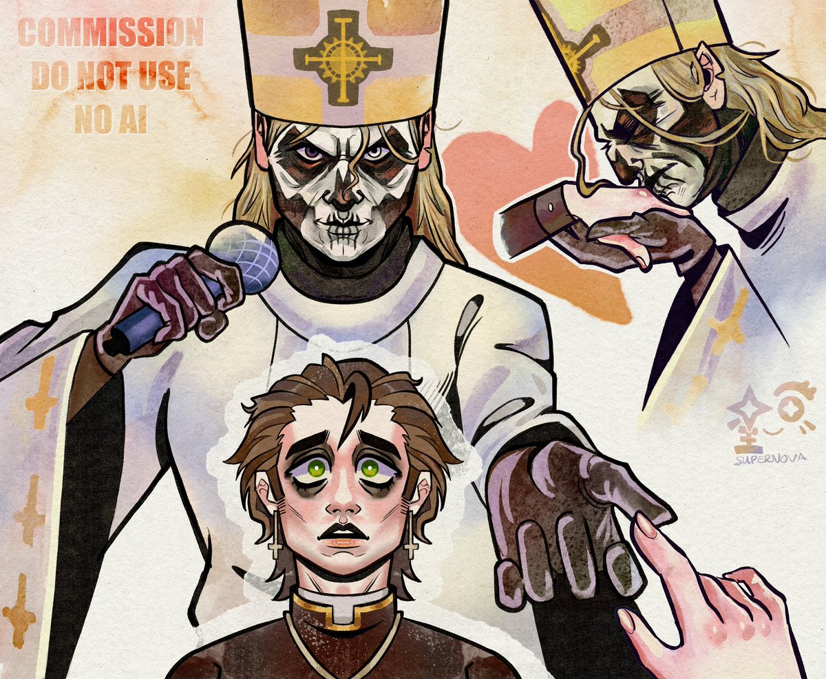 Maryiritza's tweet photo. Anyway, I hadn't shown here the commission @Supernov_Art's Cirice YCH with Primo and his husband 💖
.
.
.
#Ocxcanon #selfship #Ghost https://t.co/avSOGCd45u