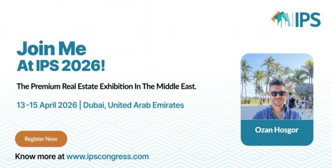 ozanhosgor's tweet photo. Get ready for IPS 2026 at DWTC, April 13–15! Meet global investors, discover new markets &amp; take your real estate business to the next level. #IPS2026 #RealEstate #Dubai https://t.co/bd8j8XUlBE