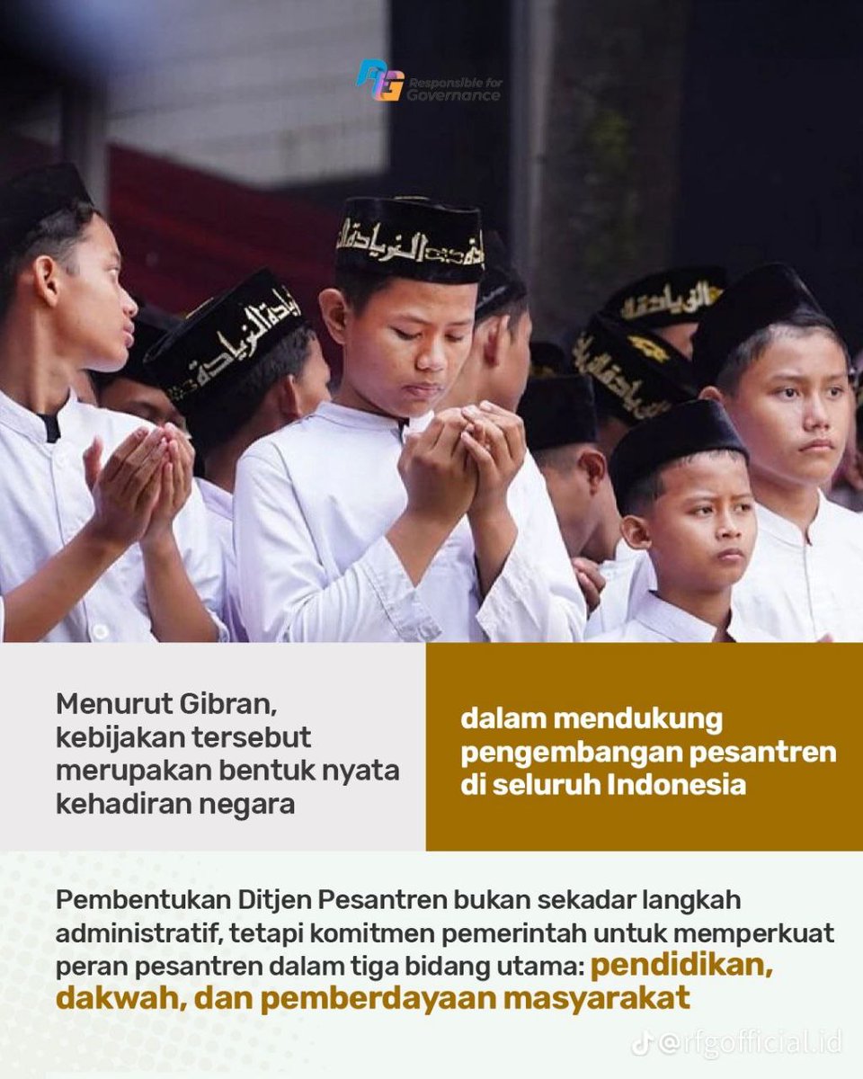 Ketika dunia bicara AI dan blockchain pesantren tidak boleh tertinggal Lewat #VisiGibranBlokchainMasukPesantren Ponpes Kekuatan Sosial Ekonomi didorong naik kelas dari pusat pendidikan agama menjadi pusat inovasi