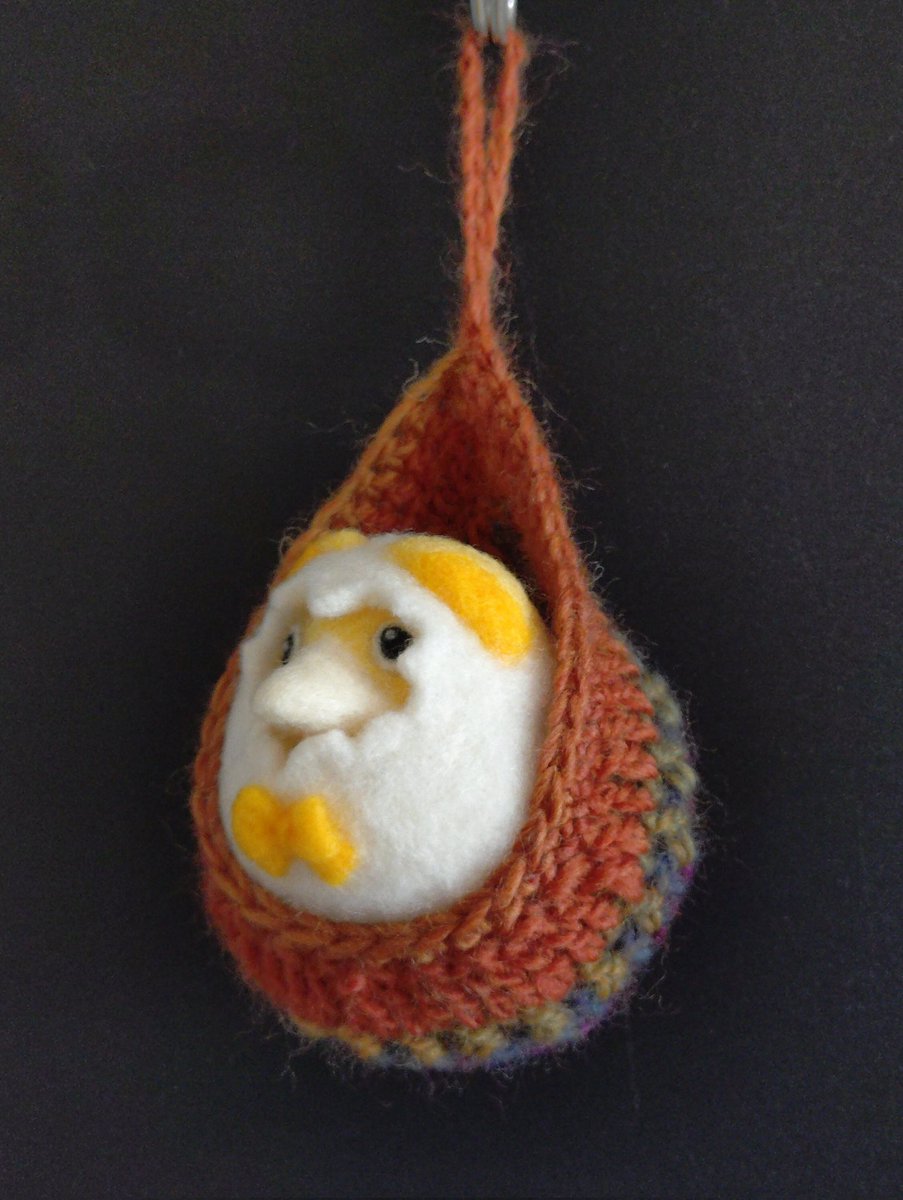 話題のハンギングバスケット作ってみたんだけど、タマゴちゃんに