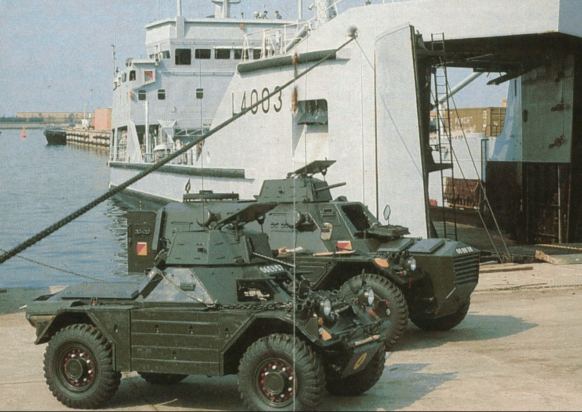 FWD_Publishing's tweet photo. In 1990 the UK exhanged a Ferret, Saracen, Humber Pig, 25-pdr, and 5.5" gun swapping them for a BTR-60P, a WW2 German Stug, a BRDM, and a Soviet T-26 amongst other things. Pictured here at the docks in St.Petersburg. https://t.co/b6fI9dxFoy https://t.co/c21wWRJYva