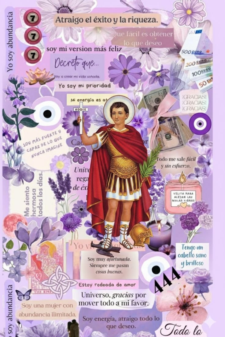 manifestar y pedir que el universo este a tu favor con San Expedito (santo de las causas justas y urgentes) ✝️🌠