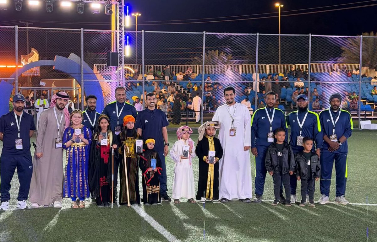 SportAlUla's tweet photo. ضمن فعاليات بطولة العلا الرمضانية، احتفلنا بيوم التأسيس 🇸🇦

مستذكرين أمجاد وطنٍ عظيم، ومجسدين إرثه في وجوه أبنائنا الذين يمثلون مستقبل الرياضة في العلا.
#يوم_التأسيس #بطولة_العلا_الرمضانية https://t.co/opo7OxJSG5
