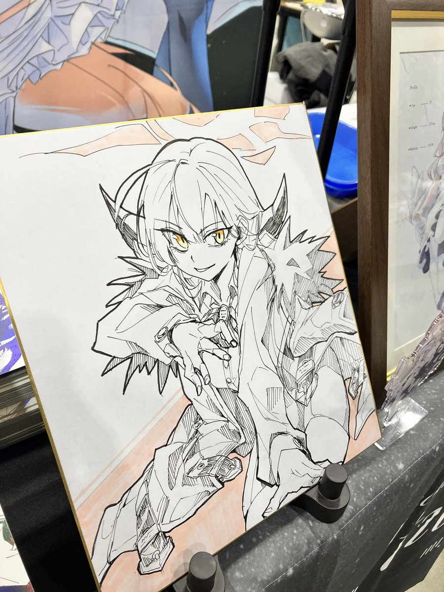 もたそ直筆色紙8000円で頒布します