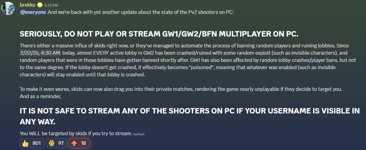 welcome to another episode of EA choosing to neglect the GW series even more resulting in the hacking situation getting even worse and the game becoming even more unplayable