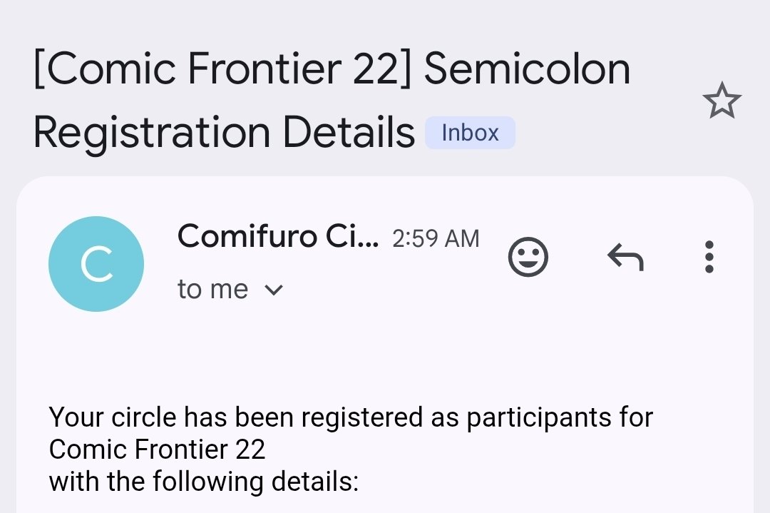 Got our confirmation! I'll be at CF22 with <a href="/sheivh/">Shei🍭 (🔦🌑🌊)</a> again~

I've been planning bunch of new stuffs, please do look forward to it!