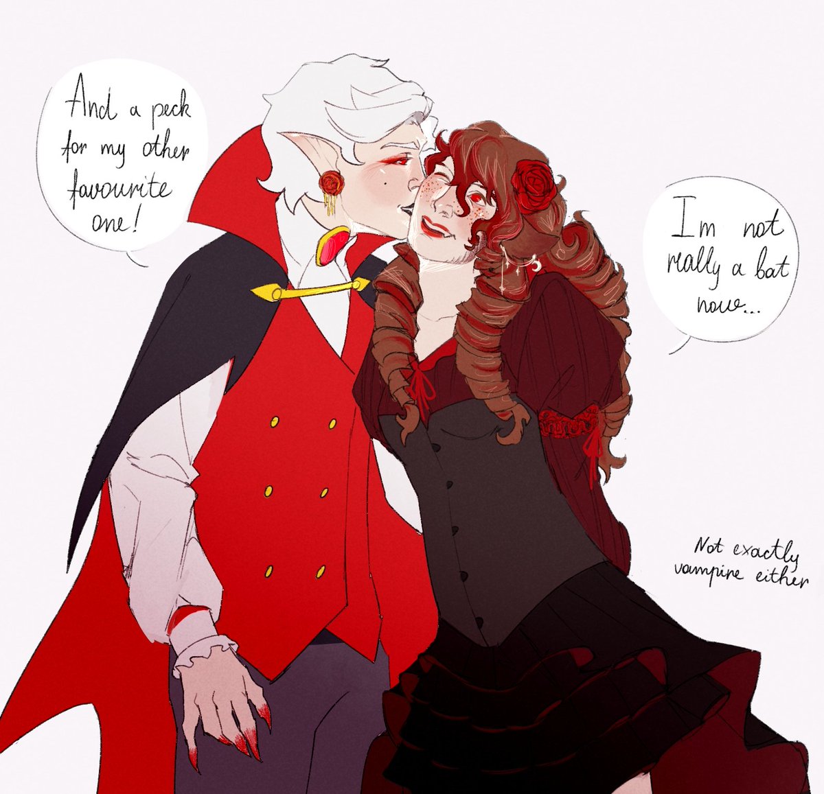 That moment from the vampires vs. humans event, but I made it even more wholesome because I have free will and coping still goes hard 😔

#vampiressmpfanart #VampiresSMP #smajorfanart #pyroscythefanart #pearlescentmoonfanart allowing #majorscythe to be cute here