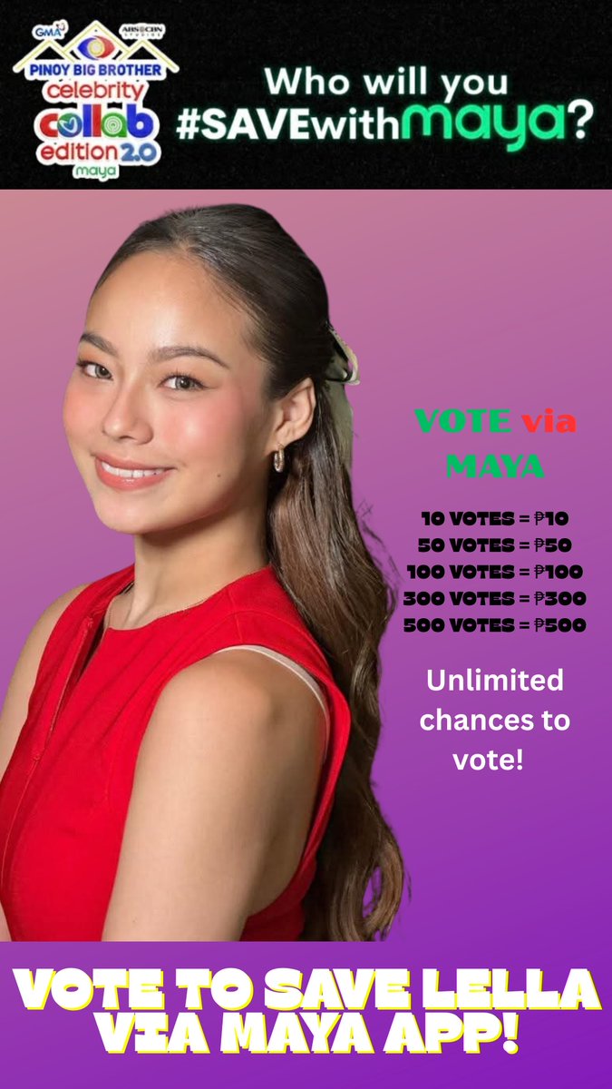 Our girl LELLA Ford needs us! Voting is now officially open on  Maya app. 

Let's get her to the top – cast your vote today nations!💜

BBS LELLA

#LellaFord