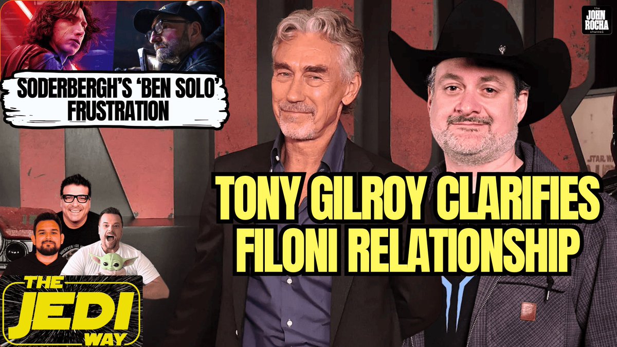 kevsmets's tweet photo. I was sick but powered through a new Jedi Way episode! It is up now and we get into details with Tony Gilroy/ Lucasfilm plus our Mando trailer thoughts and a few more surprises! LFG! @TheRochaSays @FrankieJ29 
📺- https://t.co/hMZK2Lrk2u https://t.co/kUOq8aNiSF
