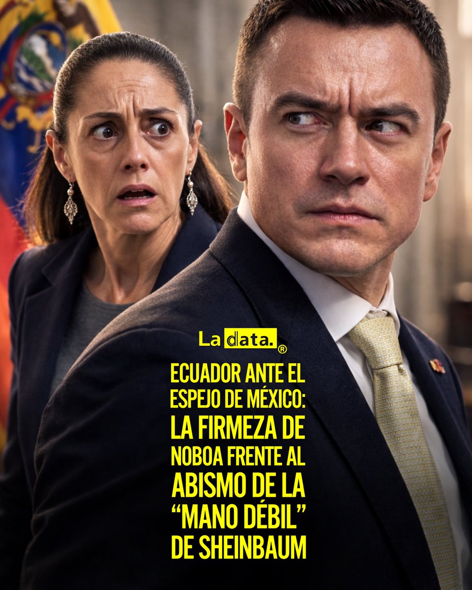 #Tendencia Ecuador ante el espejo de México: La firmeza de Noboa frente al abismo de la 'mano débil' de Sheinbaum.
​
​Mientras México se sumerge en una crisis de seguridad sin precedentes bajo la gestión de Claudia Sheinbaum, donde la falta de autoridad ha cedido terreno al