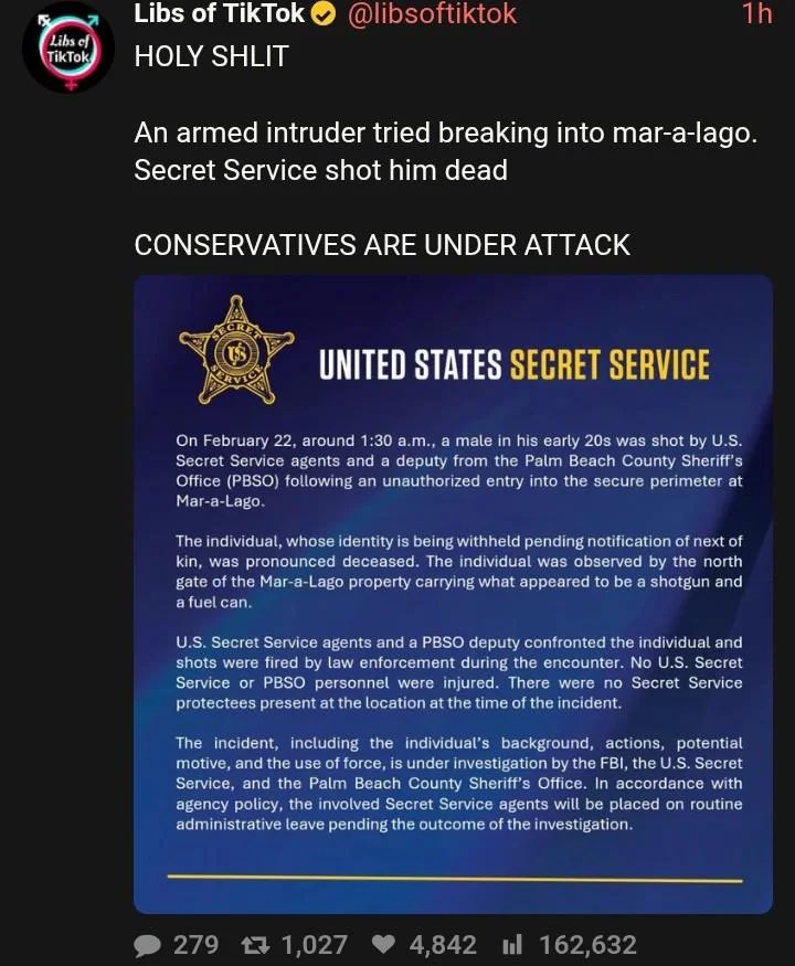 “HOLY SHLIT! PEDOPHILES ARE UNDER ATTACK!”

-libs of TikTok