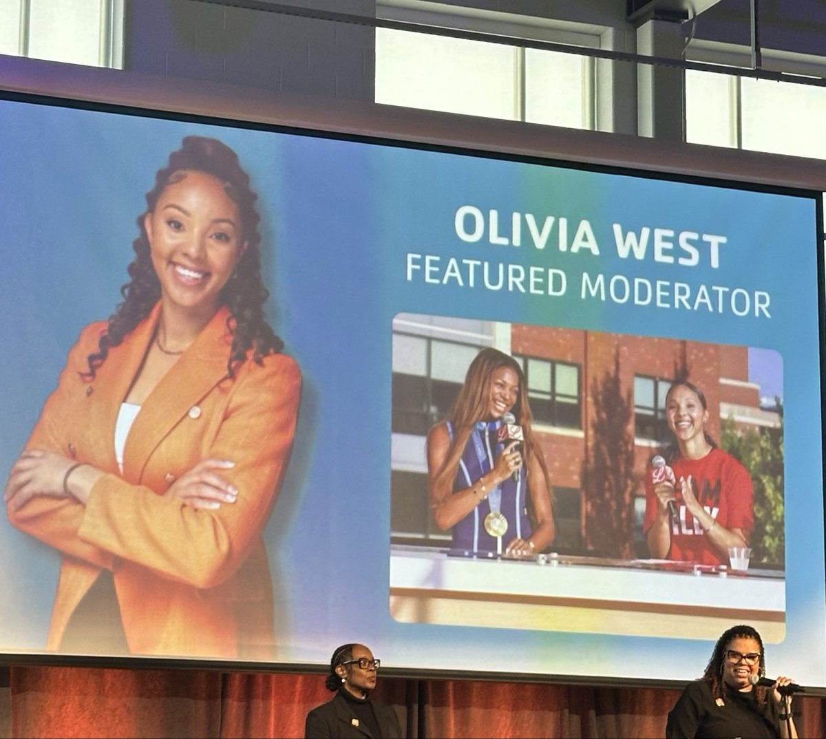 lLuvTrack's tweet photo. The YMCA Monster meeting series.  I Enjoyed hearing from Olympian Gabby Thomas! Any time Olivia West is a host it’s gonna be lit!!  

https://t.co/Aed0BWq8QL https://t.co/na0Z5Pqz6A