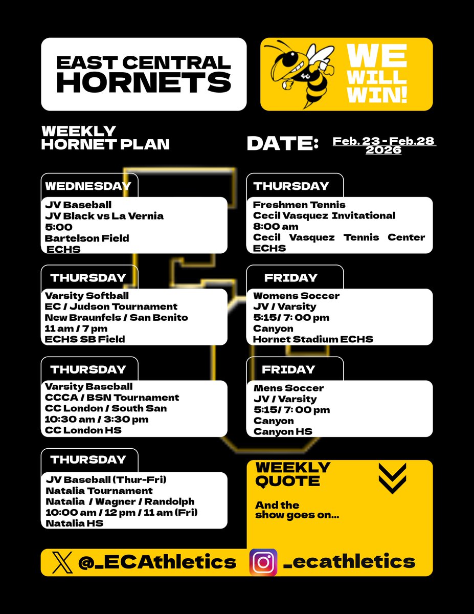 ECHS Hornet Athletics tweet media