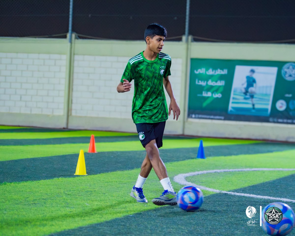 SAStarsAcademy's tweet photo. صور من تمارين فئة البراعم 😍💚📷 https://t.co/EooZ7G1nay