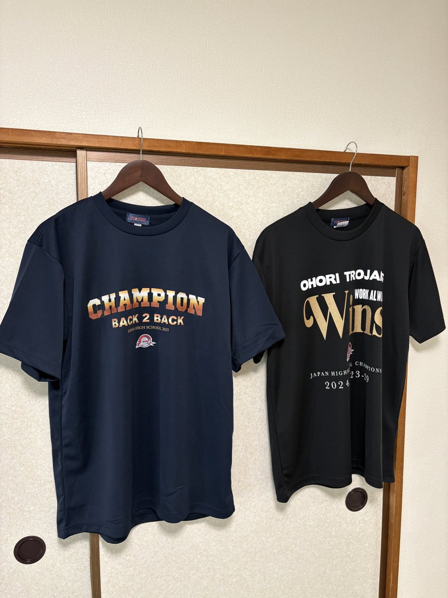 優勝Tシャツ届いた！！ 最高✨