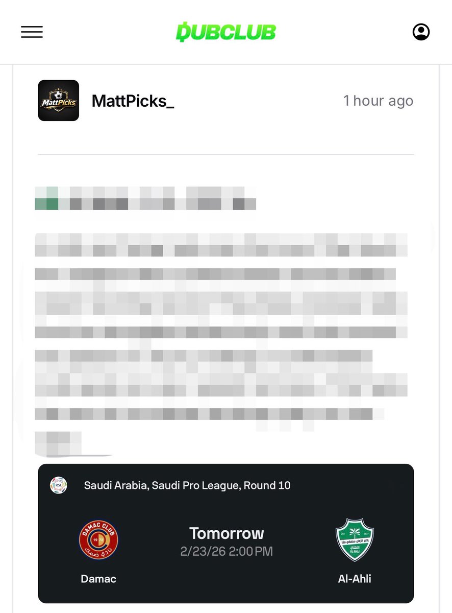 MattPicks_'s tweet image. Monday VIP ⚽️

Three VIP picks and explanations for tomorrow’s matches posted on DubClub

If you’re new here, get your 7 day FREE trial dubclub.win/r/p/pri-w6bzk/…

#BettingPicks #BettingTips #BettingSports
