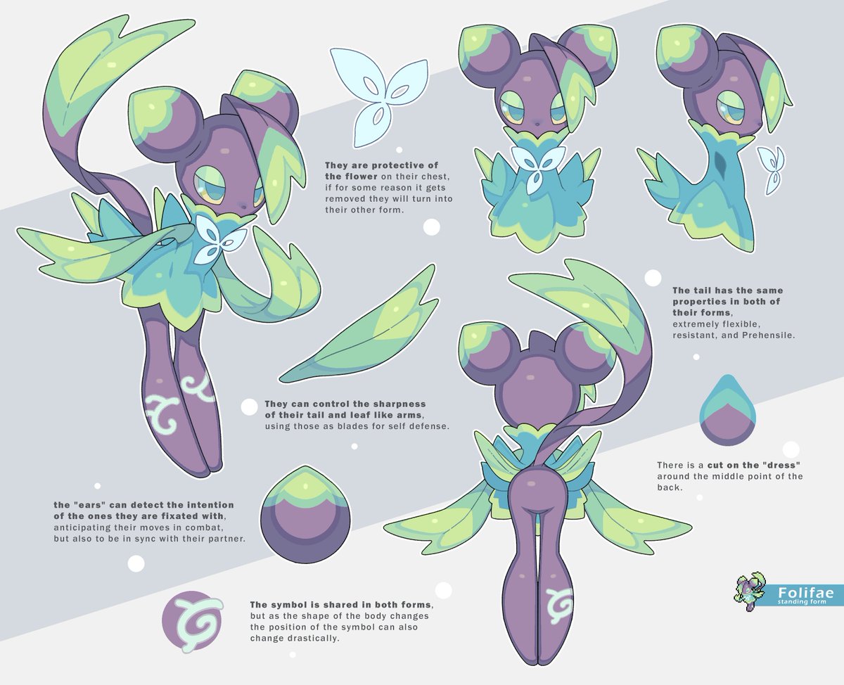 KemoCamotli's tweet photo. This one is named Folifae and it has two forms, not an evolution but a change of shape~ https://t.co/7D3evqK5mN