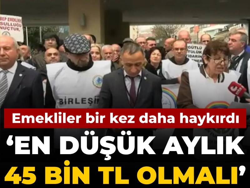 Emekliler bir kez daha haykırdı: En düşük aylık 45 bin TL olmalı

halktv.com.tr/ekonomi/emekli…