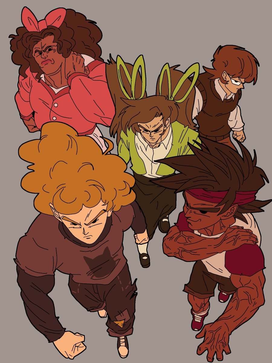 I realized I left the gals out in the other drawing so I made a better one