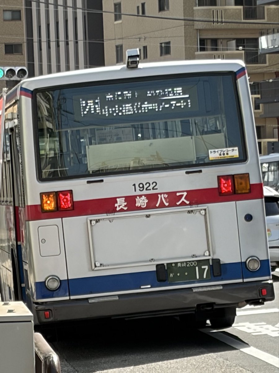 長崎バス1922 白LED換装確認 #長崎自動車 #白幕