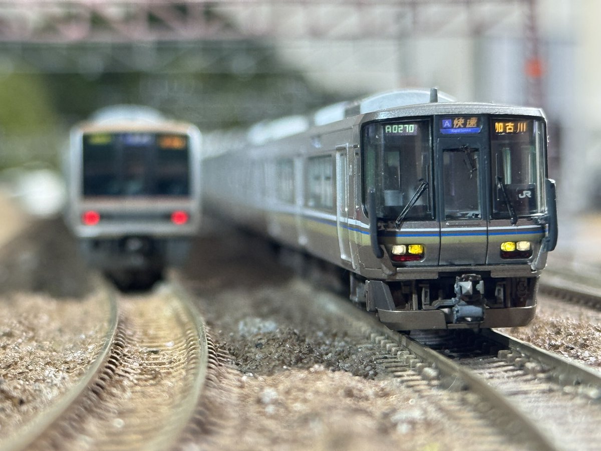 模型で楽しむ223系！ 自宅レイアウトにて #223系の日