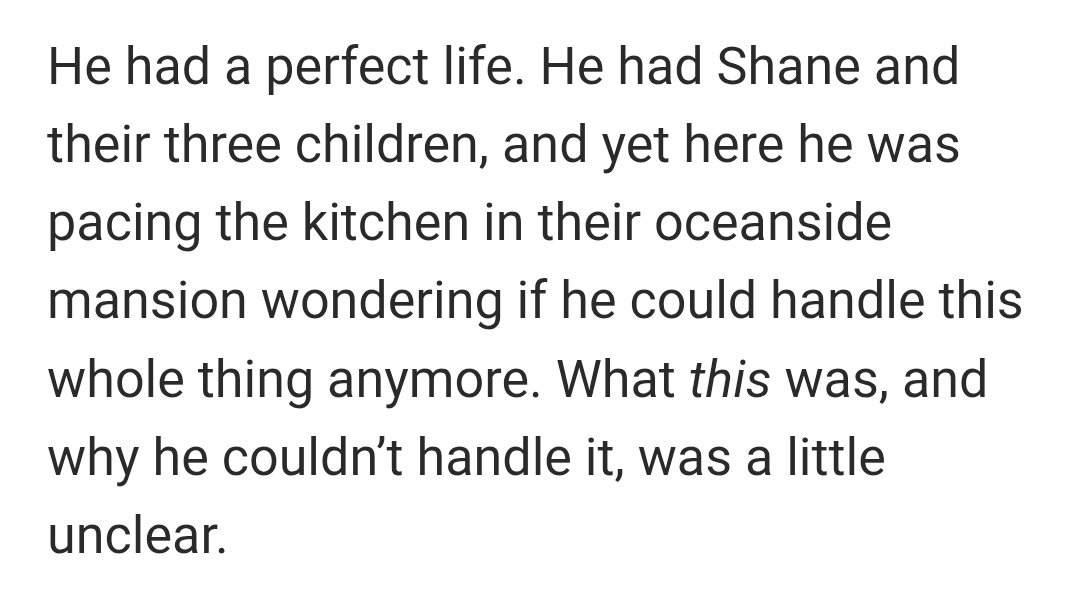 I'm crying. For the past year or so, I'm just totally distracted to notice.