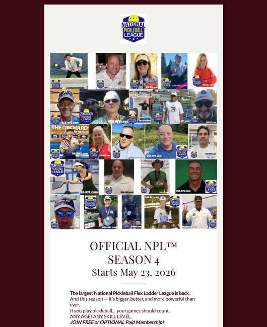 Official NPL National Pickleball League tweet media