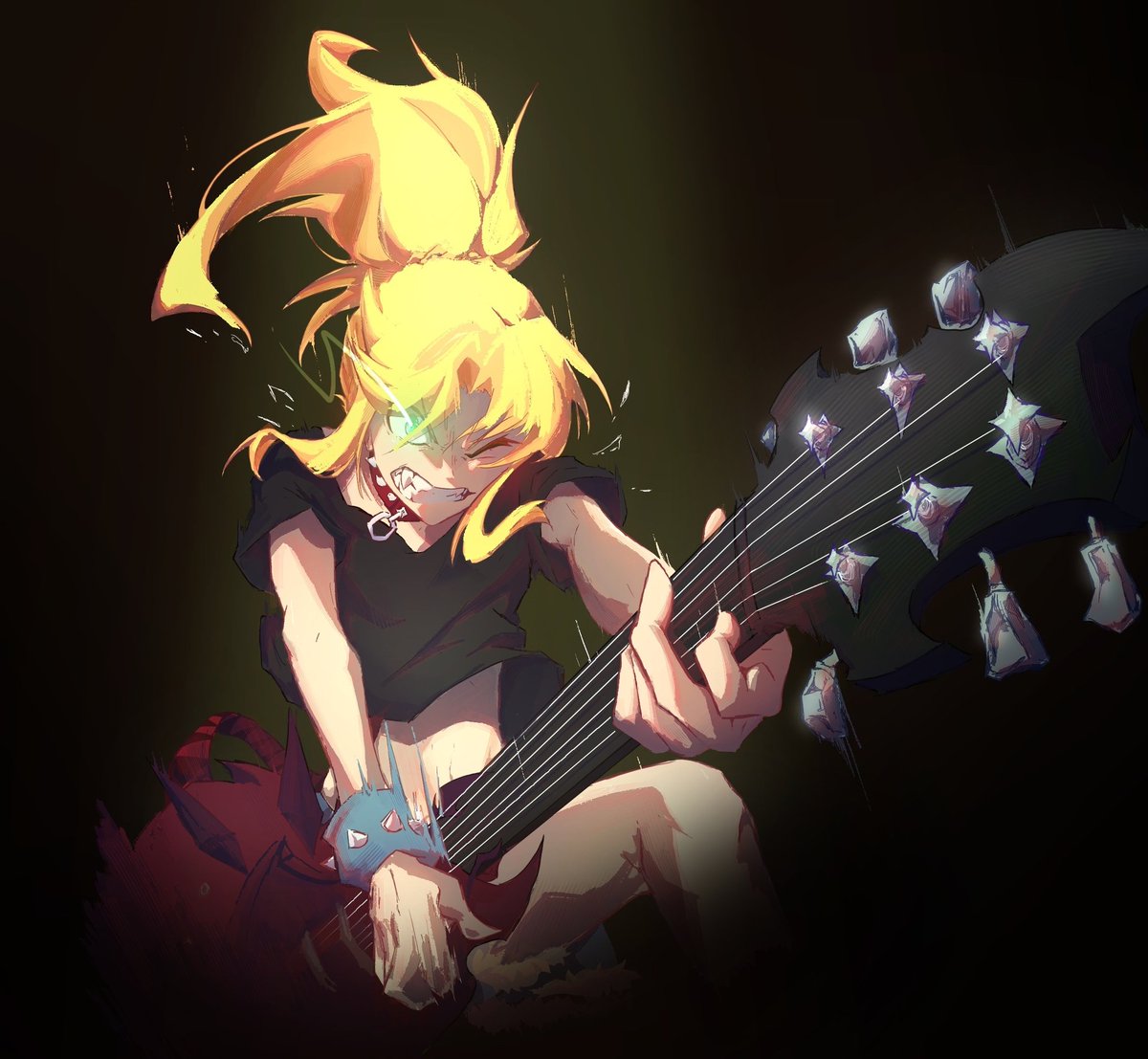Don't remember if I had posted this
Mordred shredding the guitar