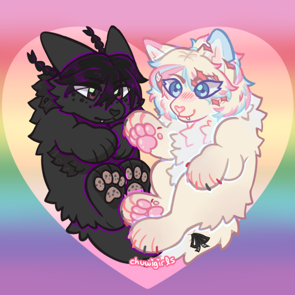 chuwigirls's tweet photo. lil heart #wenclair ! redraw from 2023 https://t.co/jOMzImXzH3