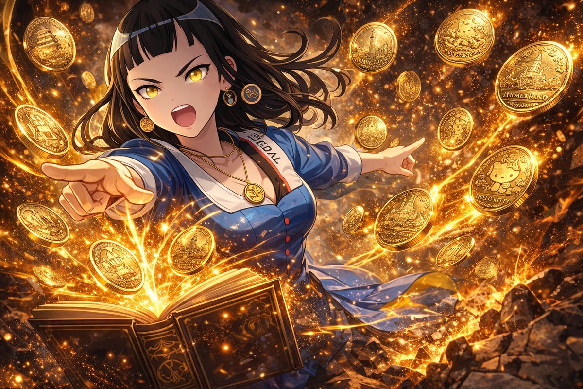 記念メダルの再現度はあと一歩かもしれませんな！ しかし【サンリオ