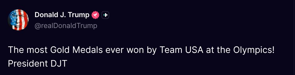 Donald J Trump Posts TruthSocial tweet media