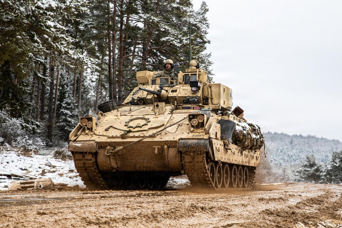 USArmyEURAF's tweet photo. 💥 Steel Warriors in Action!  
U.S. Army Soldiers from 1st ABCT, 1st Infantry Division, held their ground in an M1A2 Abrams tank during Combined Resolve 26-05 at JMRC’s Hohenfels Training Area, Germany. 📸: Sgt. Riley Anfinson #CombinedResolve #SwordOfFreedom #ThisIsUSAREURAF | https://t.co/h0XhtkJimQ