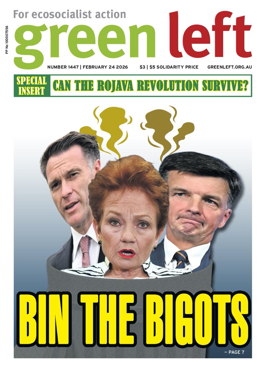 Bin the bigots 
Green Left 1447 out now
Read it here 👉  greenleft.org.au/issue/1447