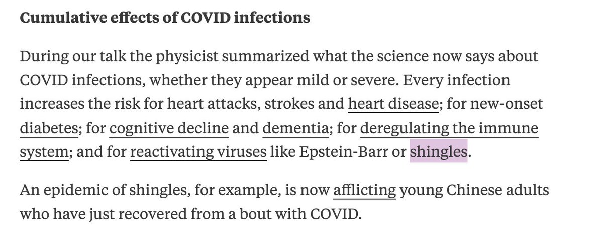 "how is a 25 year old getting shingles" same reason why a 30 year old has pots