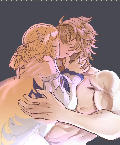 #varcole WIP
I remember drawing one of the first fanarts for them, then I left twitter for a while, to my surprise they became popular! I am so glad because they are adorable!

#Varka #NicoleReeyn