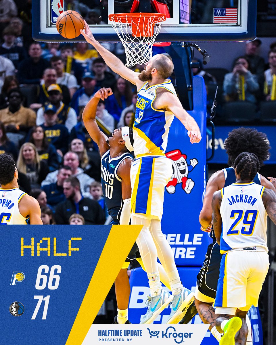 At the half.