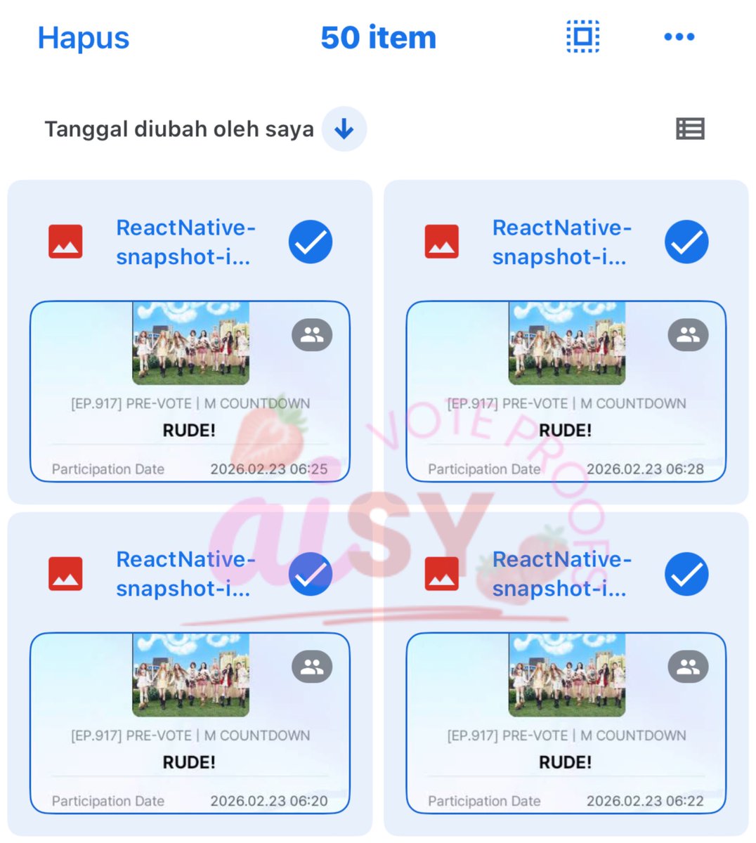 aisy vote🍓 tweet media