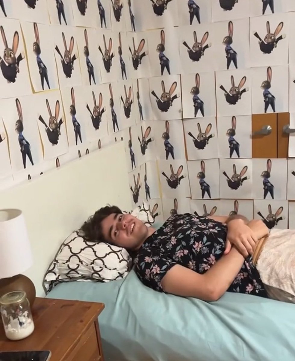 kitsunecar's tweet photo. tiktok yumeshippers with pictures of their f/o plastered on the wall just look like this guy to me https://t.co/ju1LRZS2O6