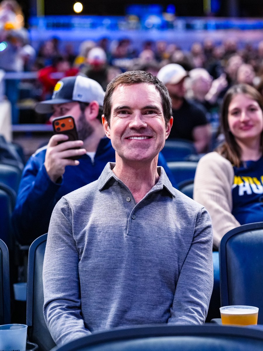 Comedian Jimmy Carr is in the house for tonight’s game 👋